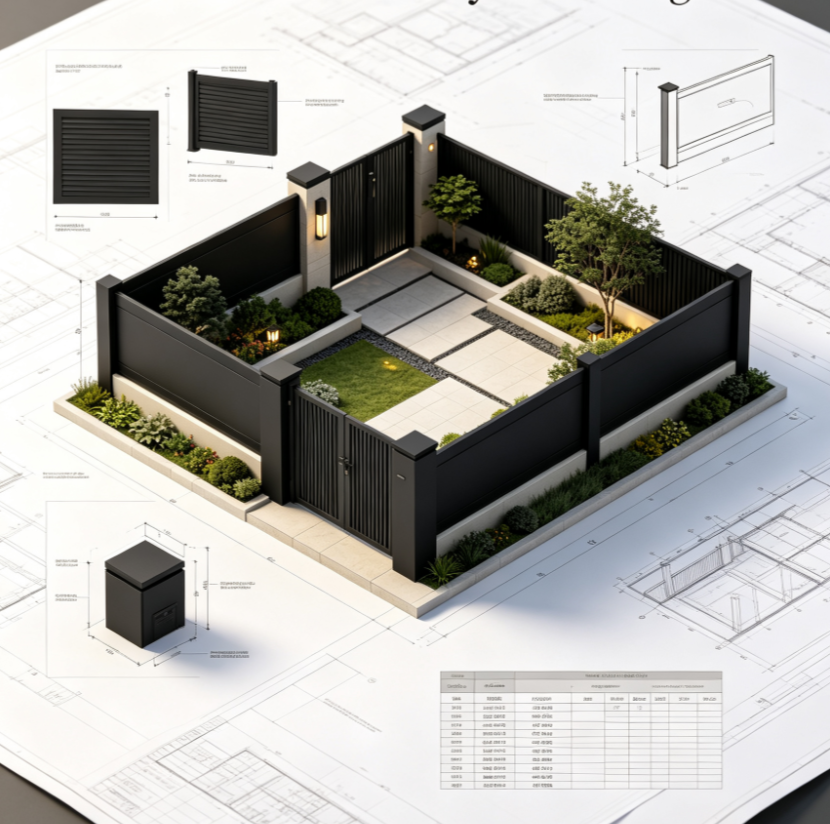 Aluminum Fence System Design