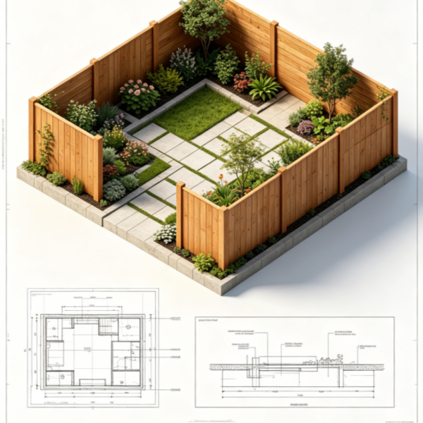 Garden Privacy Fence Project
