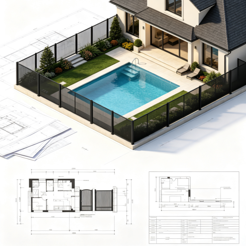 Pool Safety Fence Installation