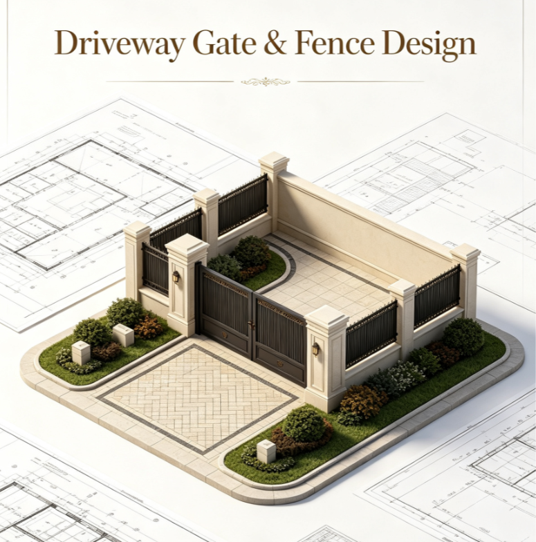 Driveway Gate & Fence Design